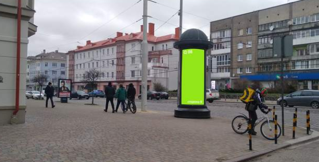 Фотография рекламного носителя, тип: Пиллар 3x1.4, адрес: Мира пр-т., Калининград, Калининградская область, Россия. Сторона B №223179