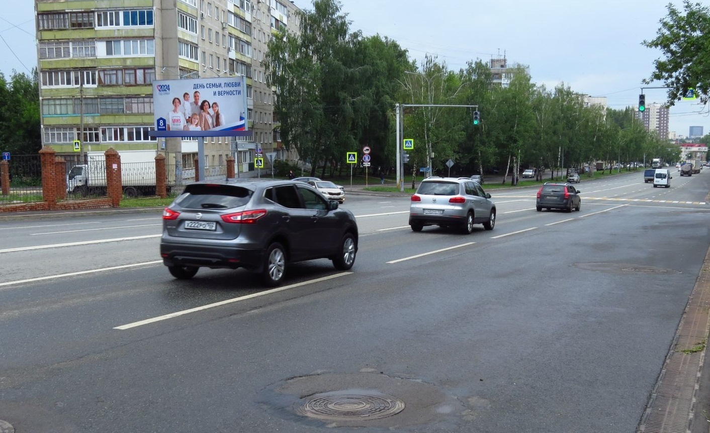 Фотография рекламного носителя, тип: Билборд 3x6, адрес: Комсомольская ул., д.146, Уфа, Республика Башкортостан, Россия. Сторона Б №91965