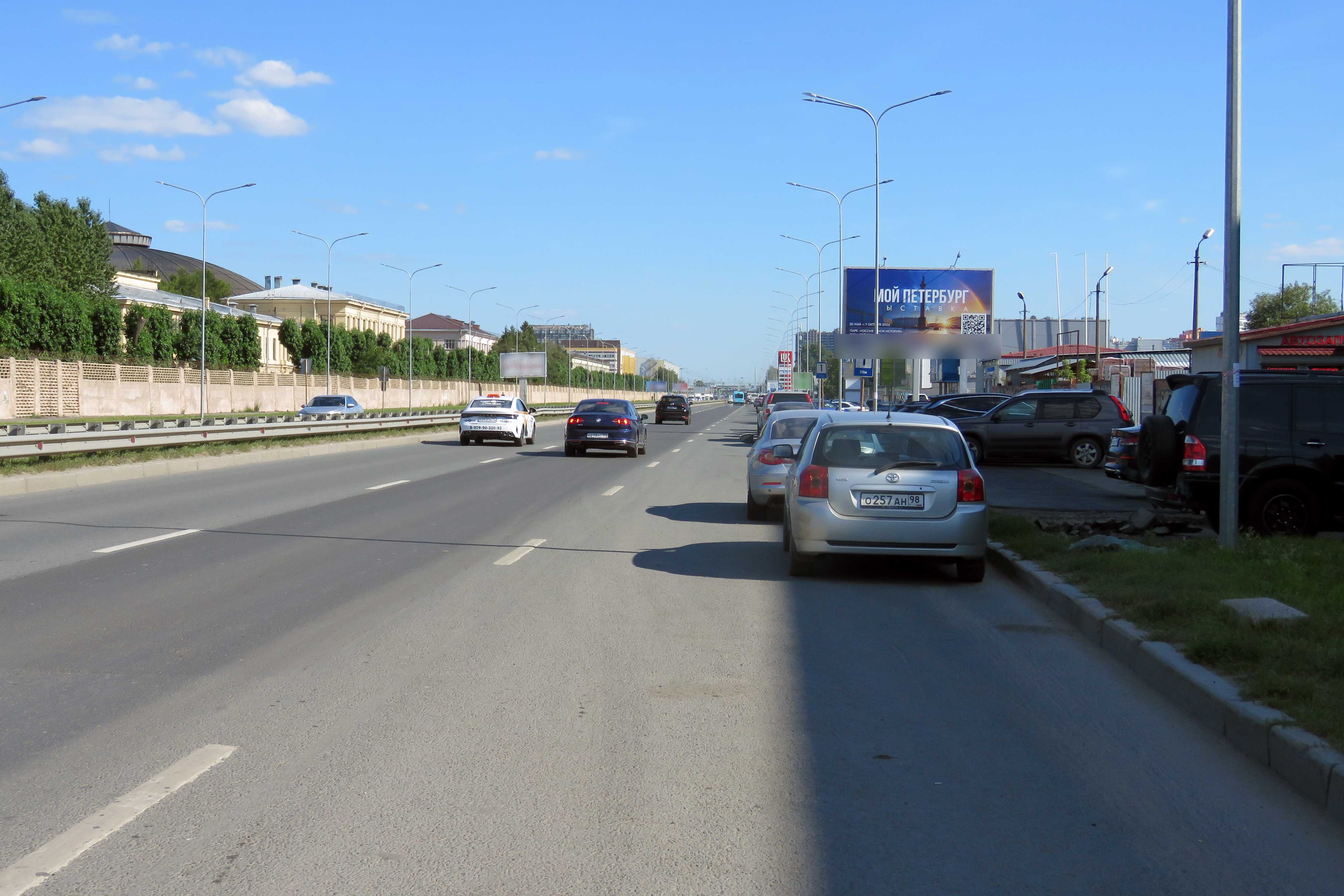 Фотография рекламного носителя, тип: Билборд 3x6, адрес: Московское ш., д.13, лит.АЩ, Санкт-Петербург, Россия. Сторона А №106103