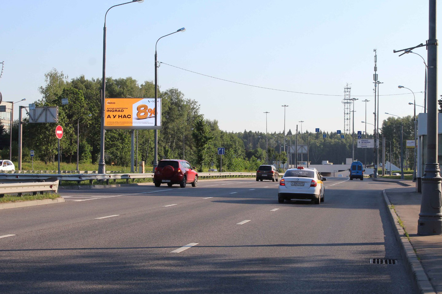 Фотография рекламного носителя, тип: Билборд 3x6, адрес: Панфиловский пр-т., 400м, Зеленоград, Москва, Россия. Сторона А2 №978413