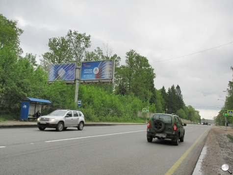 Фотография рекламного носителя, тип: Билборд 3x6, адрес: Выборгское ш., 31 900м, Сертолово, Ленинградская область, Россия. Сторона B1 №170180