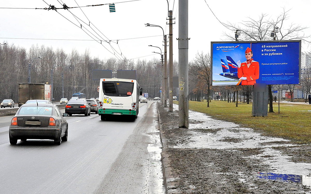 Фотография рекламного носителя, тип: Билборд 3x6, адрес: Косыгина пр-т.., д.4, Санкт-Петербург, Россия. Сторона A №171196