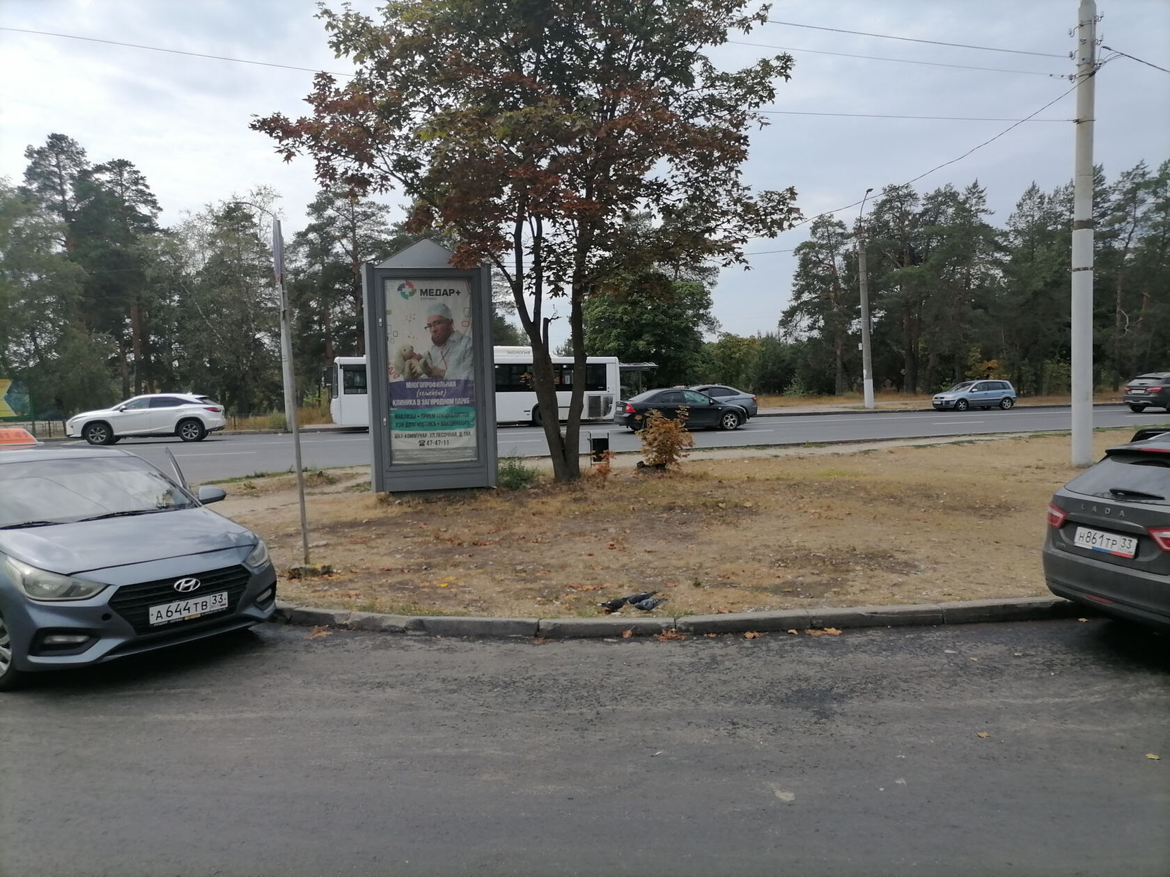 Фотография рекламного носителя, тип: Пиллар 3x1.4, адрес: Судогодское ш., д.33А, Владимир, Владимирская область, Россия. Сторона С №1364344
