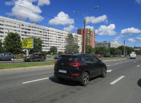 Фотография рекламного носителя, тип: Билборд 3x6, адрес: Северный пр-т., д.6 Х Есенина ул., Санкт-Петербург, Россия. Сторона В №1326692