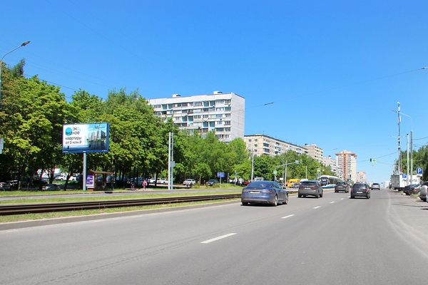Фотография рекламного носителя, тип: Билборд 3x6, адрес: Чертановская ул., д.60, корп.2, Москва, Россия. Сторона Б №103234
