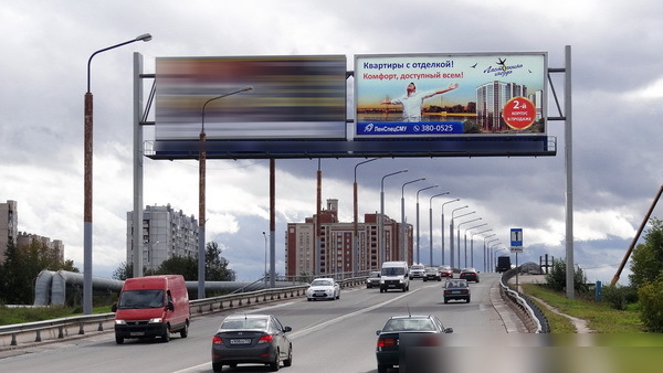 Фотография рекламного носителя, тип: Суперсайт 5x12, адрес: Планерная ул. Х Оптиков ул., Санкт-Петербург, Россия. Сторона А2 №126987