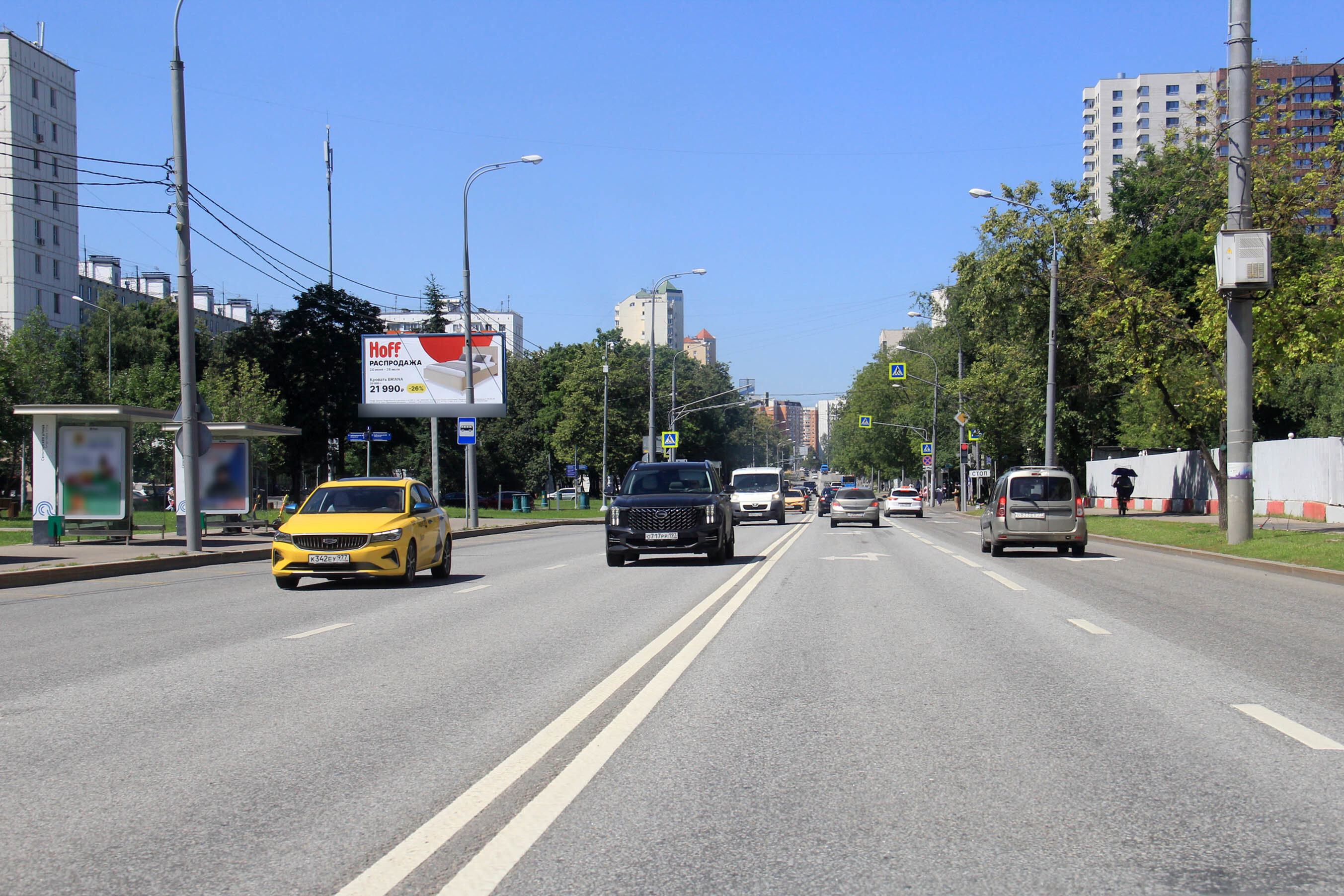 Фотография рекламного носителя, тип: Билборд 3x6, адрес: Коровинское ш., д.3, Москва, Россия. Сторона Б №207566