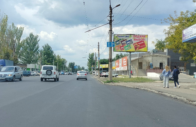 Фотография рекламного носителя, тип: Билборд 3x6, адрес: Макеевка г., Генерала Данилова пр-т., Макеевка, Донецкая область, Россия. Сторона А №1336659
