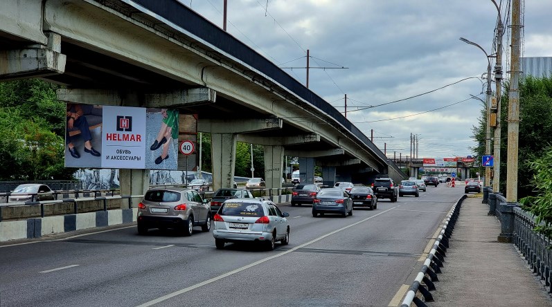 Фотография рекламного носителя, тип: Билборд 3x6, адрес: Северный мост, опора моста 6, Воронеж, Воронежская область, Россия. Сторона A2 №1072341