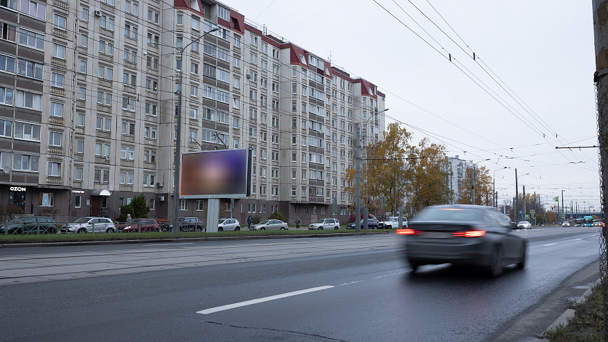 Фотография рекламного носителя, тип: Билборд 3x6, адрес: Наличная ул., д.48, коп.1, Санкт-Петербург, Россия. Сторона B №171475