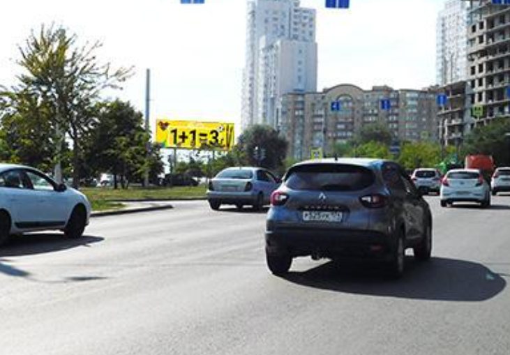 Фотография рекламного носителя, тип: Суперсайт 4x12, адрес: Бр. Кашириных ул. Х Каслинская ул., Челябинск, Челябинская область, Россия. Сторона А2 №770846