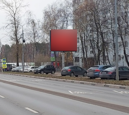 Фотография рекламного носителя, тип: Ситиборд 2.7x3.7, адрес: Мкр.Дзержинец, д.14, Пушкино, Московская область, Россия. Сторона А1-А5 №1404723