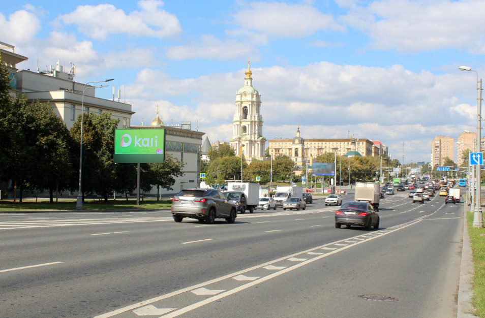 Фотография рекламного носителя, тип: Билборд 3x6, адрес: Новоспасский пр-зд., 125 метров после пересечения с 3-м Крутицким пер., Москва, Россия. Сторона Б1 №351580