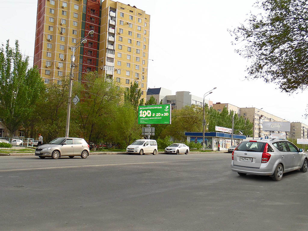 Фотография рекламного носителя, тип: Билборд 3x6, адрес: Рокоссовского ул. Х Двинская ул., Волгоград, Волгоградская область, Россия. Сторона Б №83183