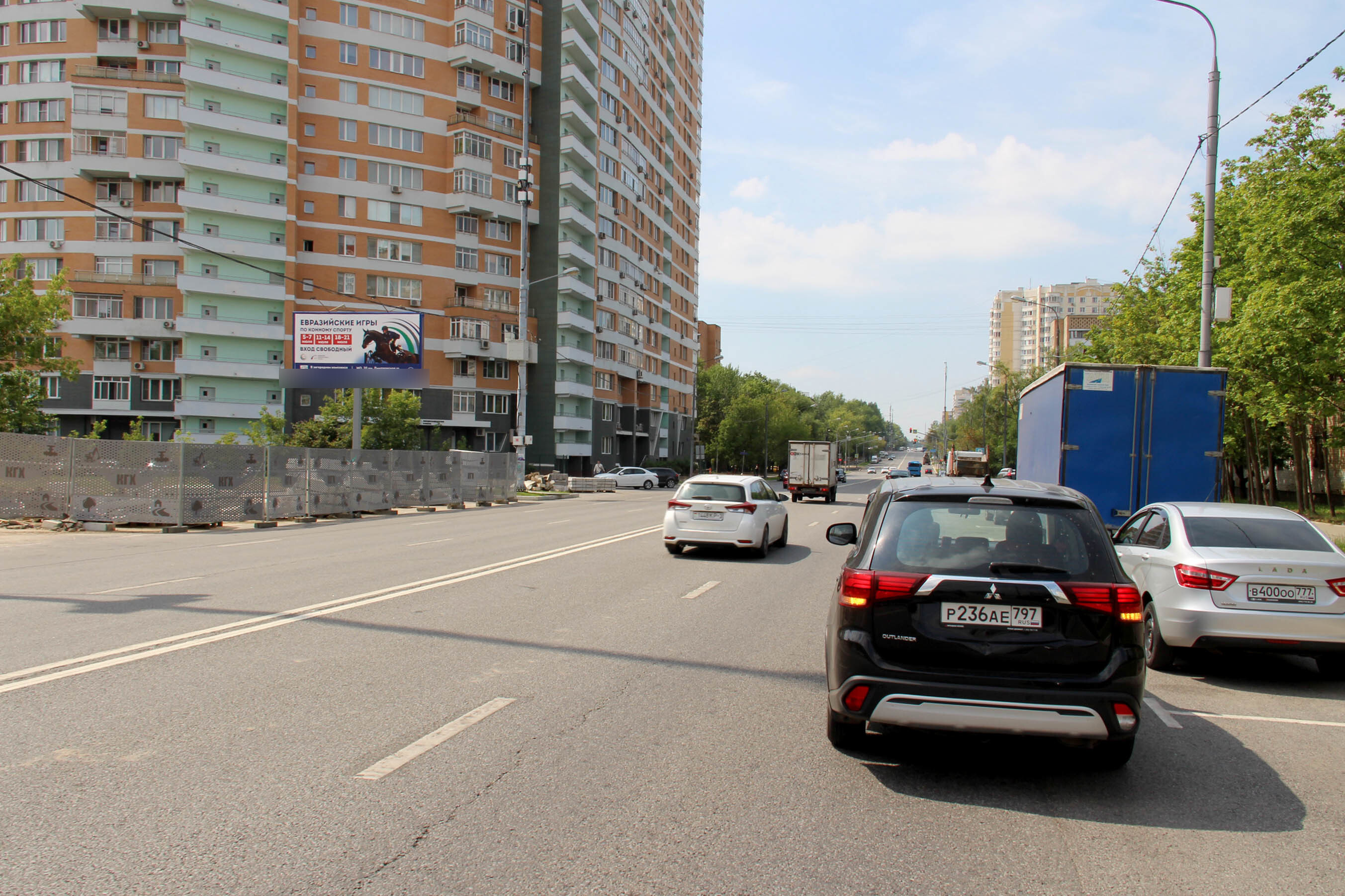 Фотография рекламного носителя, тип: Билборд 3x6, адрес: Молодогвардейская ул., д.13, Москва, Россия. Сторона Б №617422