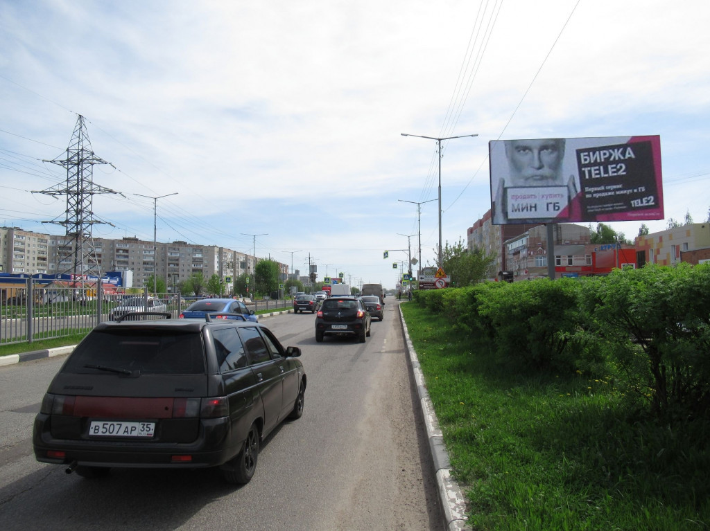 Фотография рекламного носителя, тип: Билборд 3x6, адрес: 50-летия Победы пр-т., поз.1, Тутаев, Ярославская область, Россия. Сторона А №110749