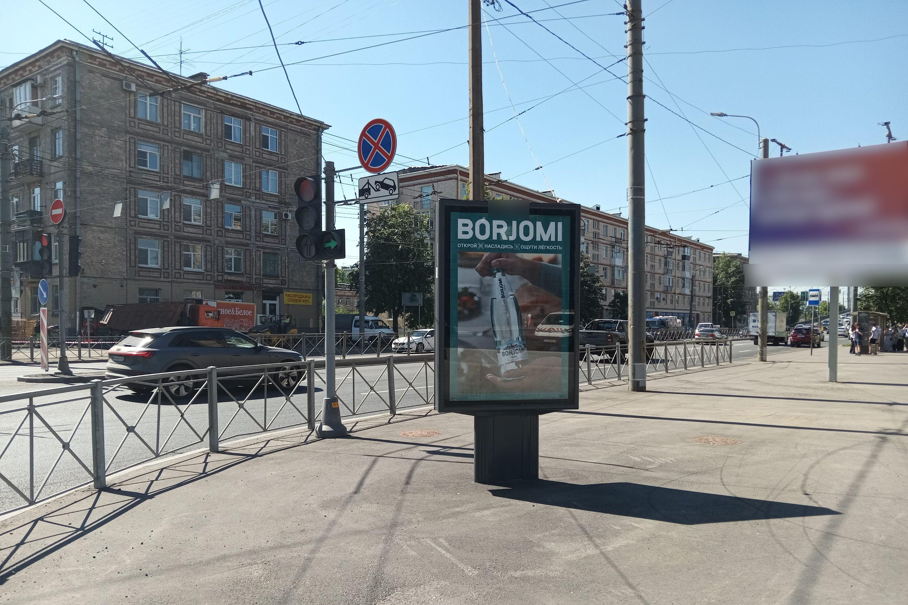 Фотография рекламного носителя, тип: Ситиформат 1.8x1.2, адрес: Седова ул., д.75 Х Ивановская ул., Санкт-Петербург, Россия. Сторона А №140638