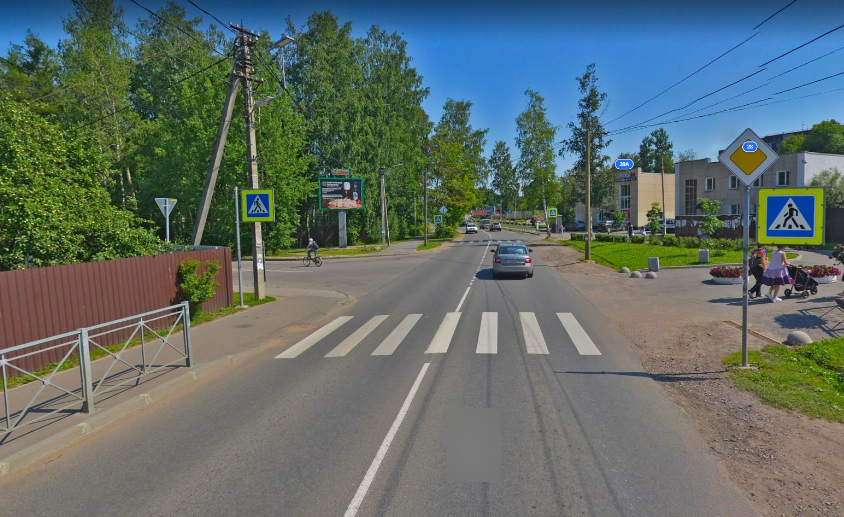 Фотография рекламного носителя, тип: Ситиборд 2.7x3.7, адрес: Христиновский пр-т., д.35 Х Советская ул., Всеволожск, Ленинградская область, Россия. Сторона A №369397