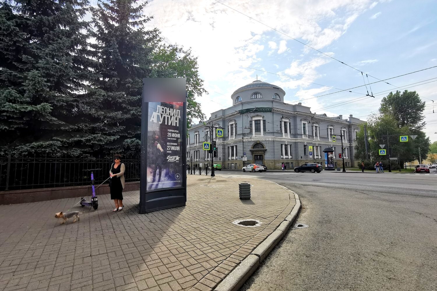 Фотография рекламного носителя, тип: Пиллар 3x1.4, адрес: Загородный пр-т., д.54 Х Введенский канал ул., Санкт-Петербург, Россия. Сторона Б №541552