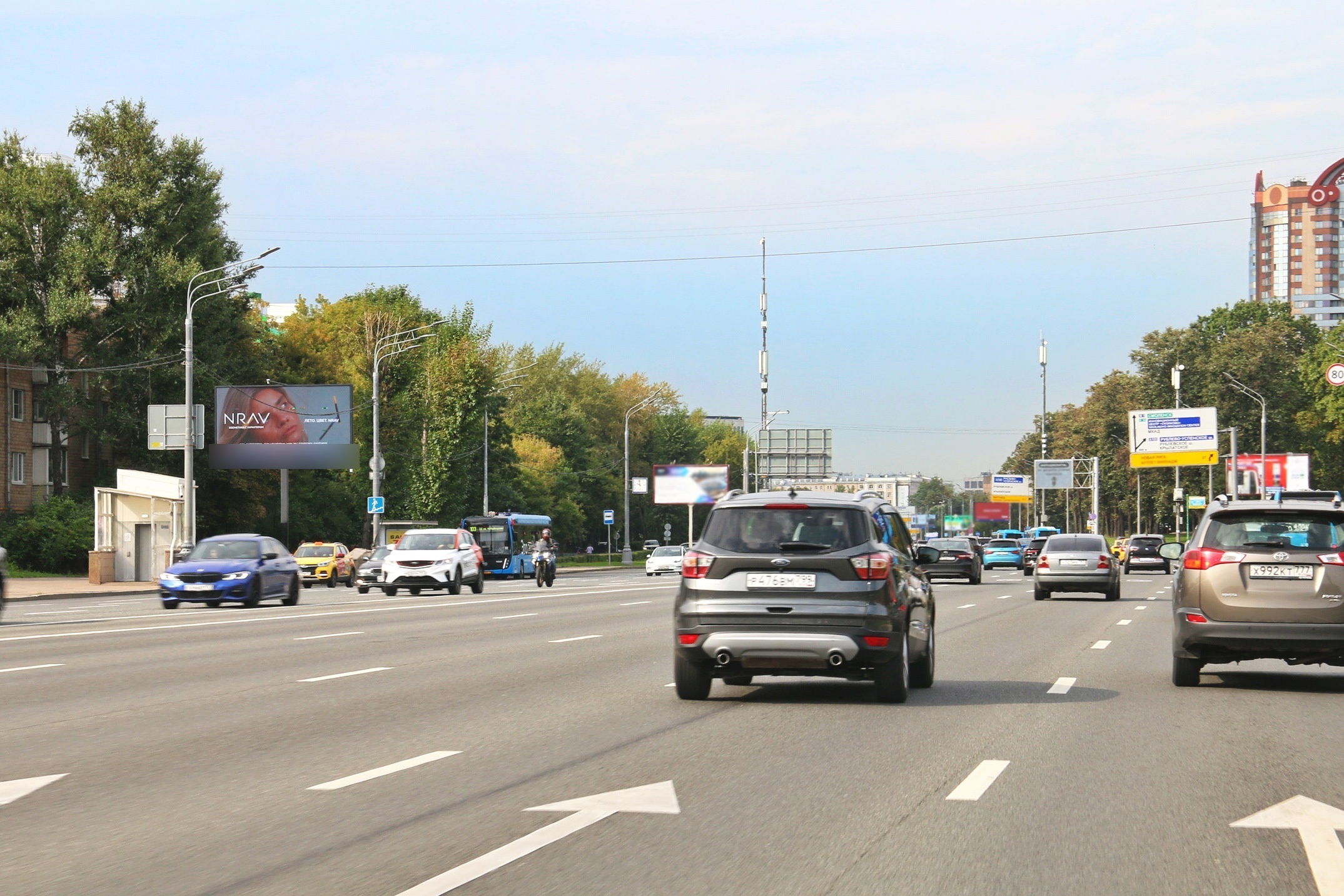 Фотография рекламного носителя, тип: Билборд 3x6, адрес: Кутузовский пр-т., д.59, Москва, Россия. Сторона Б1 №457057