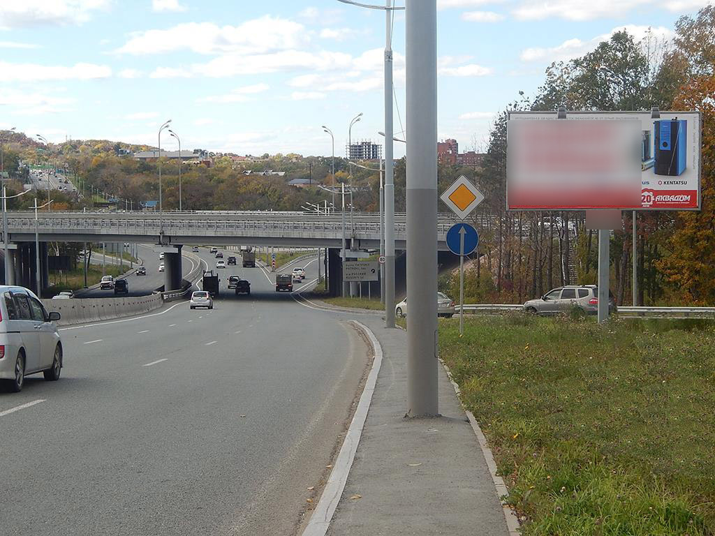 Фотография рекламного носителя, тип: Билборд 3x6, адрес: Маковского ул., д.53, Владивосток, Приморский край, Россия. Сторона А №88766