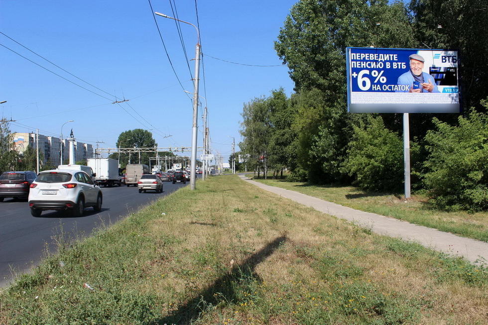 Фотография рекламного носителя, тип: Билборд 3x6, адрес: Московское ш., д.20, Рязань, Рязанская область, Россия. Сторона Ah1-Ah10 №1350247