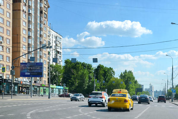 Фотография рекламного носителя, тип: Билборд 3x6, адрес: Енисейская ул., д.22, корп.2 Х Менжинского ул., Москва, Россия. Сторона Б1 №261449