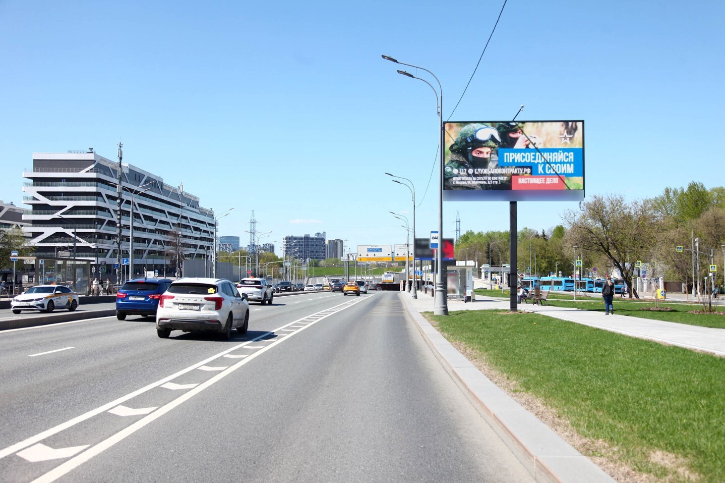 Фотография рекламного носителя, тип: Билборд 3x6, адрес: Волоколамское ш., д.62, Москва, Россия. Сторона А1-А10 №100833