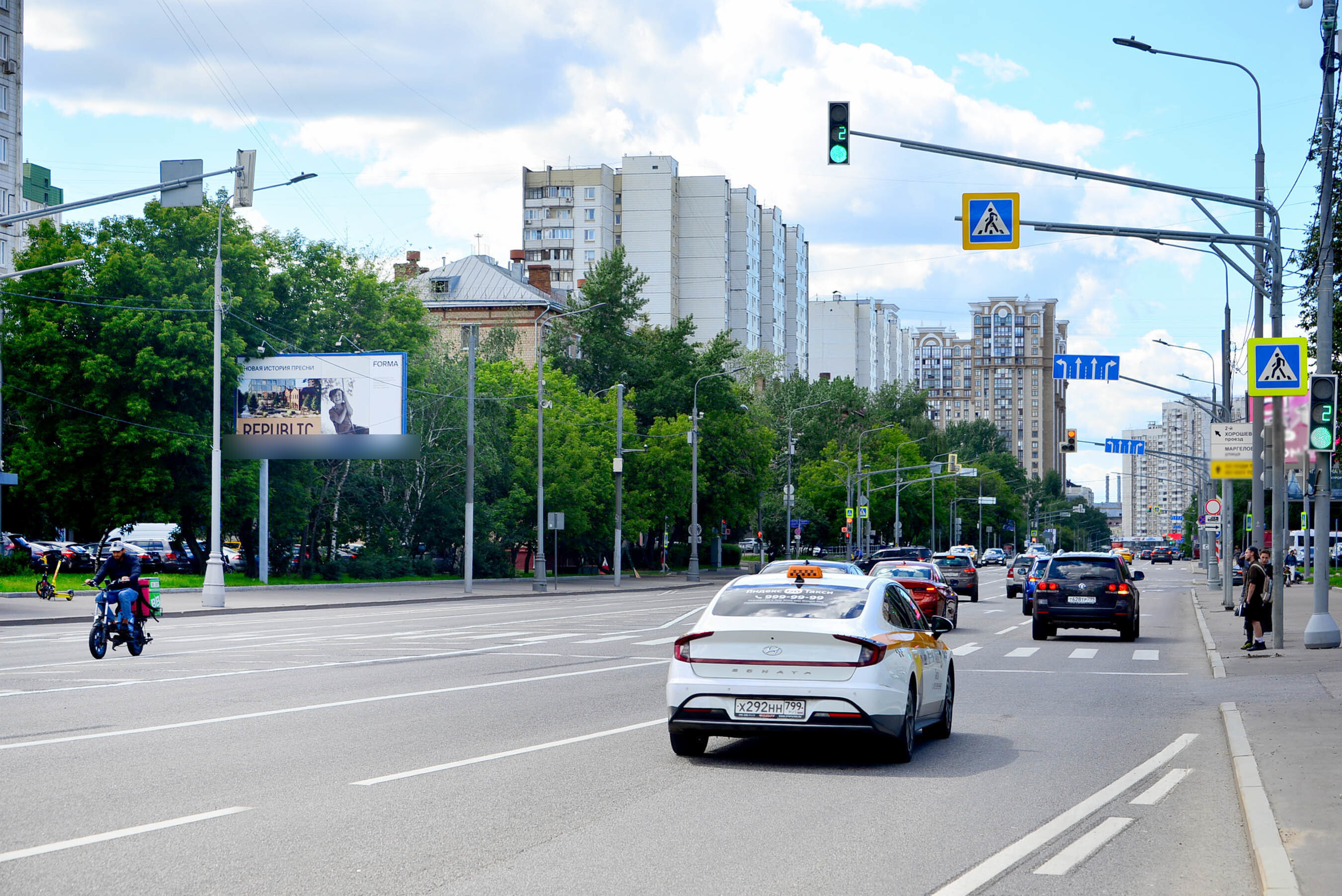 Фотография рекламного носителя, тип: Билборд 3x6, адрес: Хорошевское ш., д.5, корп.2, Москва, Россия. Сторона Б №103217