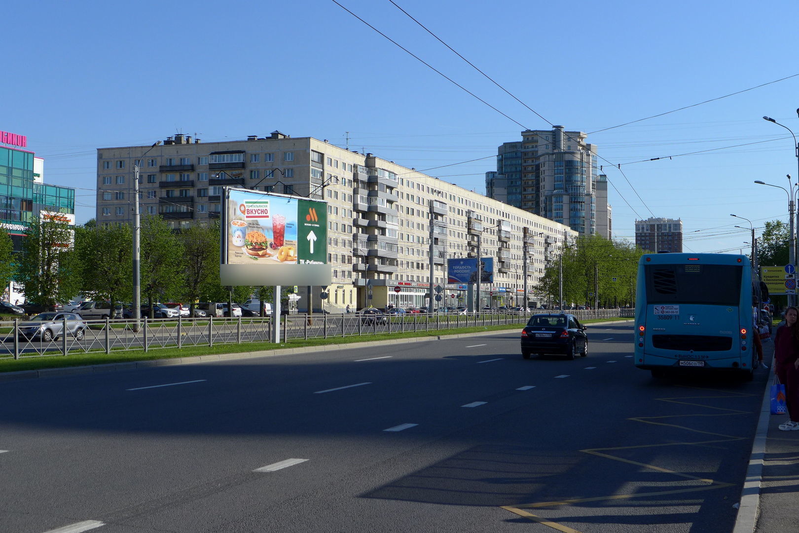 Фотография рекламного носителя, тип: Билборд 3x6, адрес: Гражданский пр-т., д.116, корп.1, Санкт-Петербург, Россия. Сторона А1 №118836