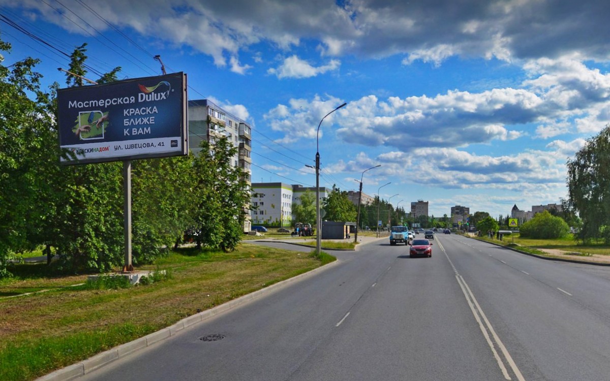 Фотография рекламного носителя, тип: Билборд 3x6, адрес: Кочетова ул., д.29, корп.1, Великий Новгород, Новгородская область, Россия. Сторона B №991540