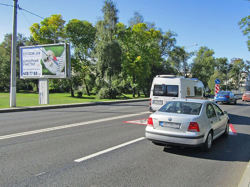Фотография рекламного носителя, тип: Билборд 3x6, адрес: Санкт-Петербургское ш., д.102а Х Гоголя ул., Санкт-Петербург, Россия. Сторона B №170167