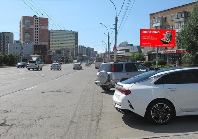 Фотография рекламного носителя, тип: Билборд 3x6, адрес: Кошурникова ул., д.5, Новосибирск, Новосибирская область, Россия. Сторона А №974418