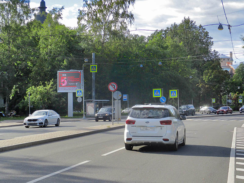 Фотография рекламного носителя, тип: Ситиборд 2.7x3.7, адрес: Петроградская ул., д.9 Х Динамо пр-т., Санкт-Петербург, Россия. Сторона B №165551