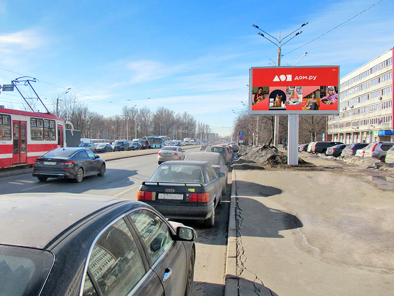 Фотография рекламного носителя, тип: Билборд 3x6, адрес: Салова ул., д.63 Х Бухарестская ул., Санкт-Петербург, Россия. Сторона А1-А10 №165822