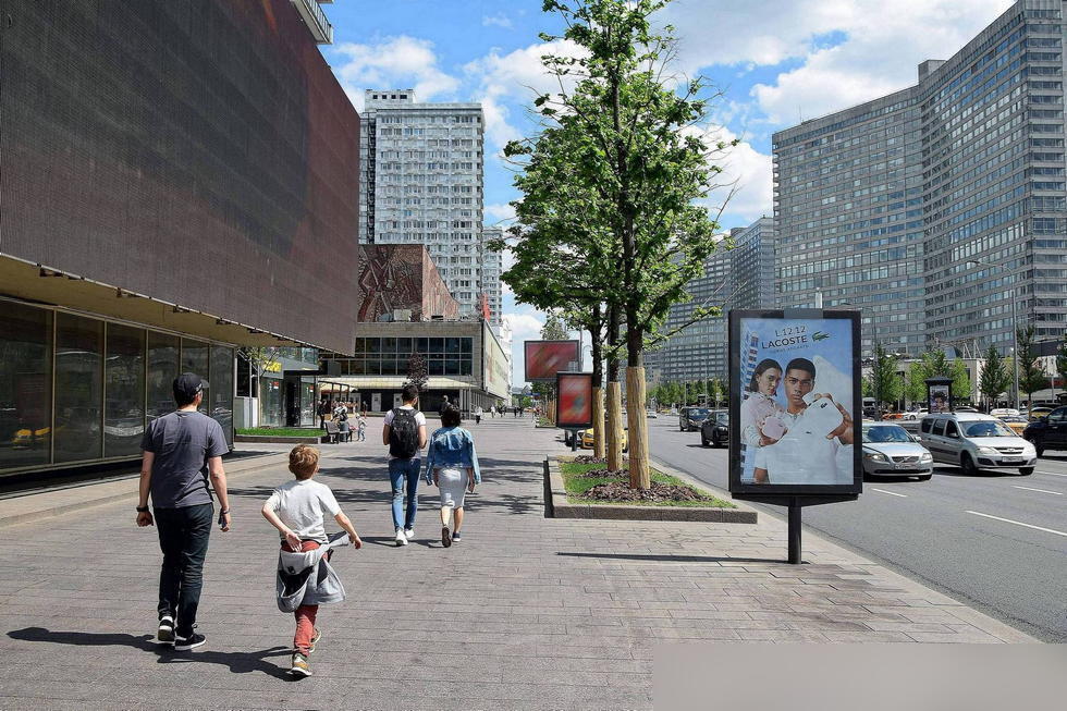 Фотография рекламного носителя, тип: Ситиформат 1.8x1.2, адрес: Арбат Н. ул., д.28, стр.2, Москва, Россия. Сторона Б №557181