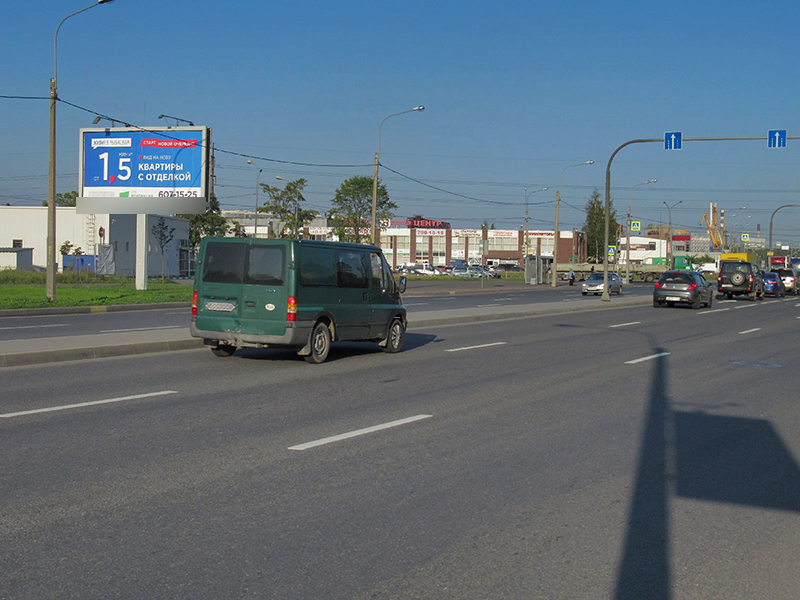 Фотография рекламного носителя, тип: Билборд 3x6, адрес: Димитрова ул. Х Софийская ул., д.73, корп.2, Санкт-Петербург, Россия. Сторона В №165789