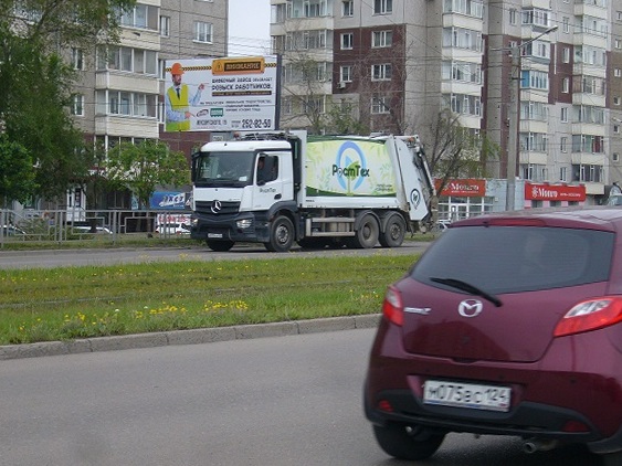 Фотография рекламного носителя, тип: Билборд 3x6, адрес: Щорса ул., д.41, Красноярск, Красноярский край, Россия. Сторона Б №717165