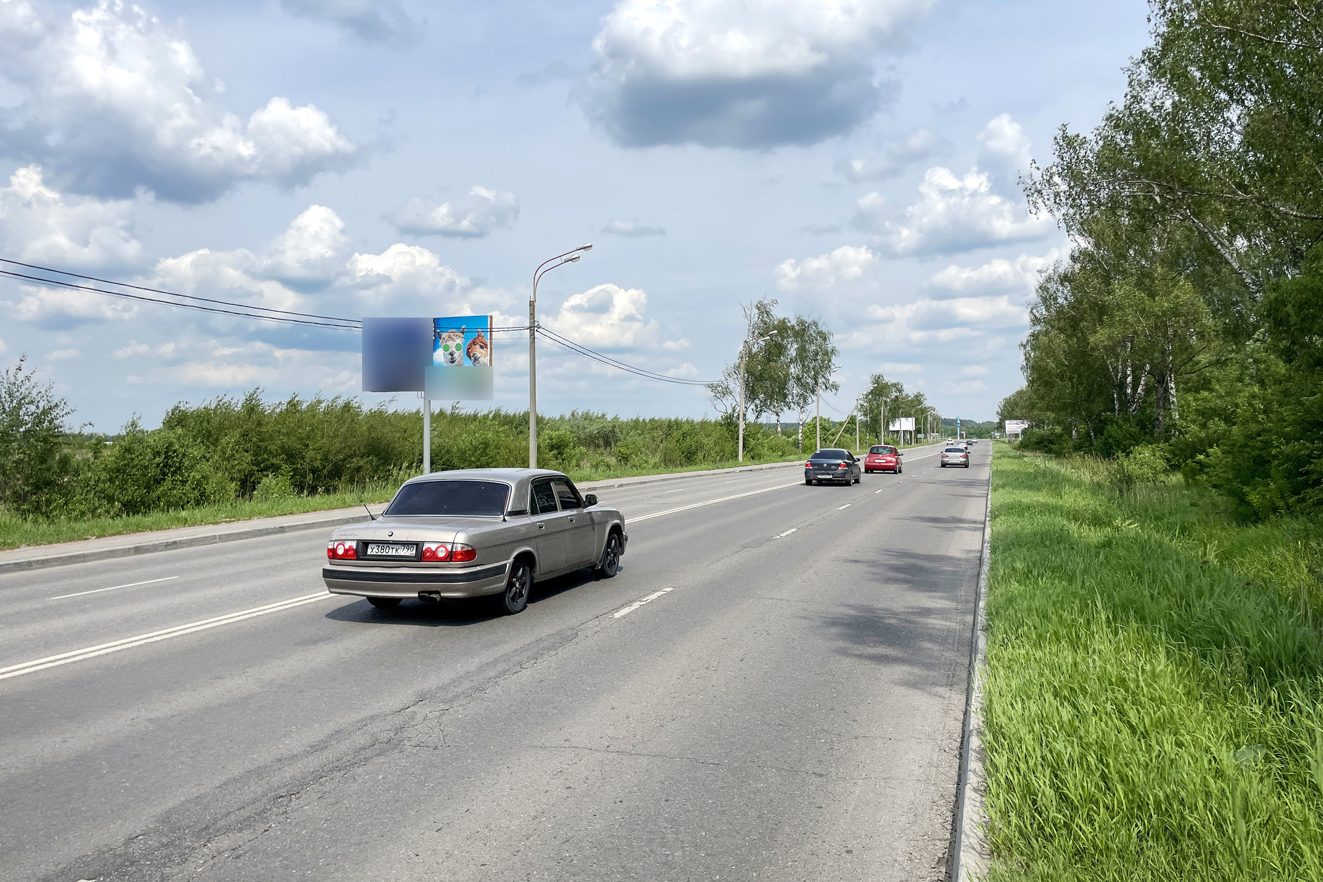 Фотография рекламного носителя, тип: Билборд 3x6, адрес: Рязанская ул., 300 м до развязки с Егорьевским ш., Егорьевск, Московская область, Россия. Сторона Б №973077