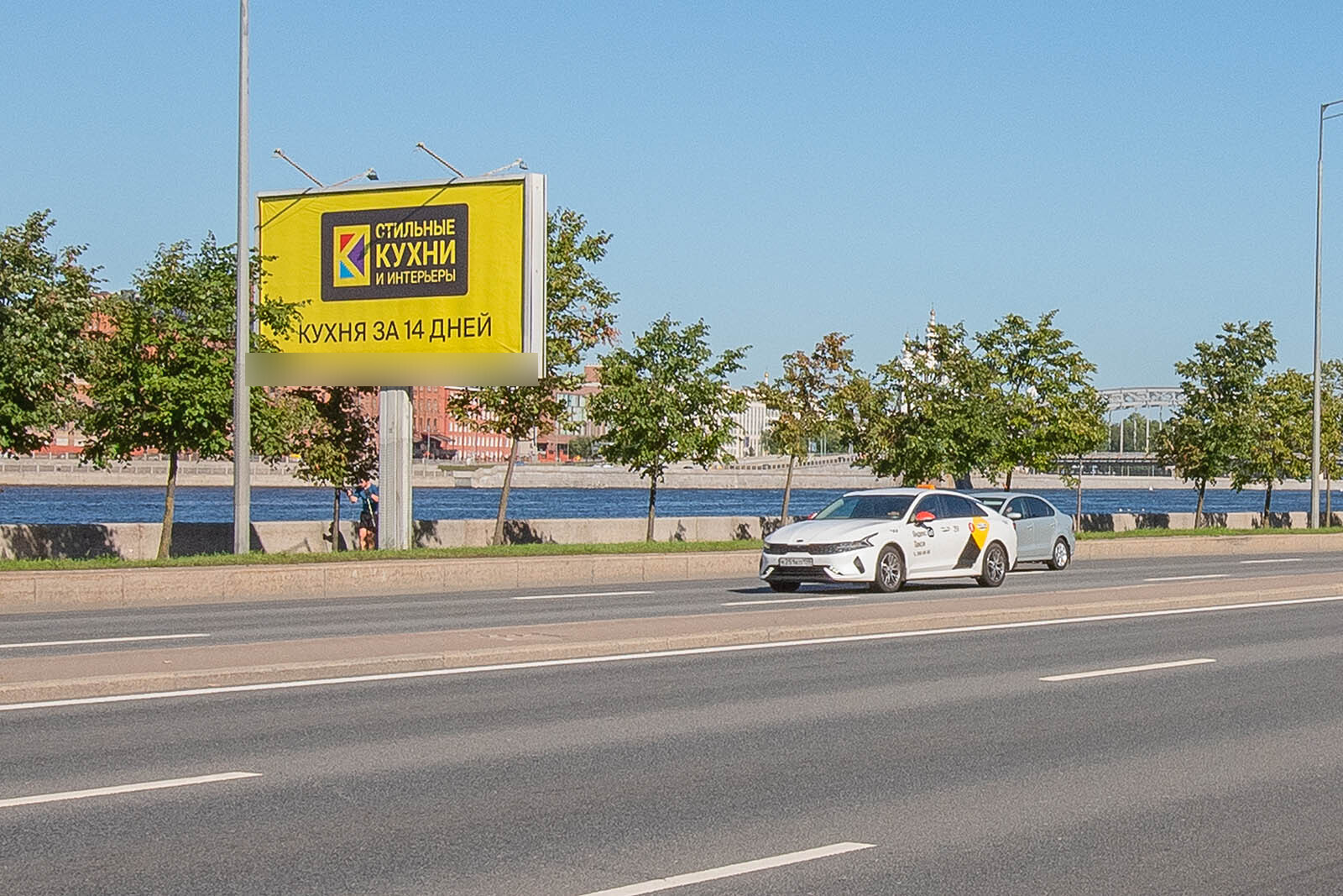 Фотография рекламного носителя, тип: Билборд 3x6, адрес: Малоохтинская наб., д.16, Санкт-Петербург, Россия. Сторона В №639145