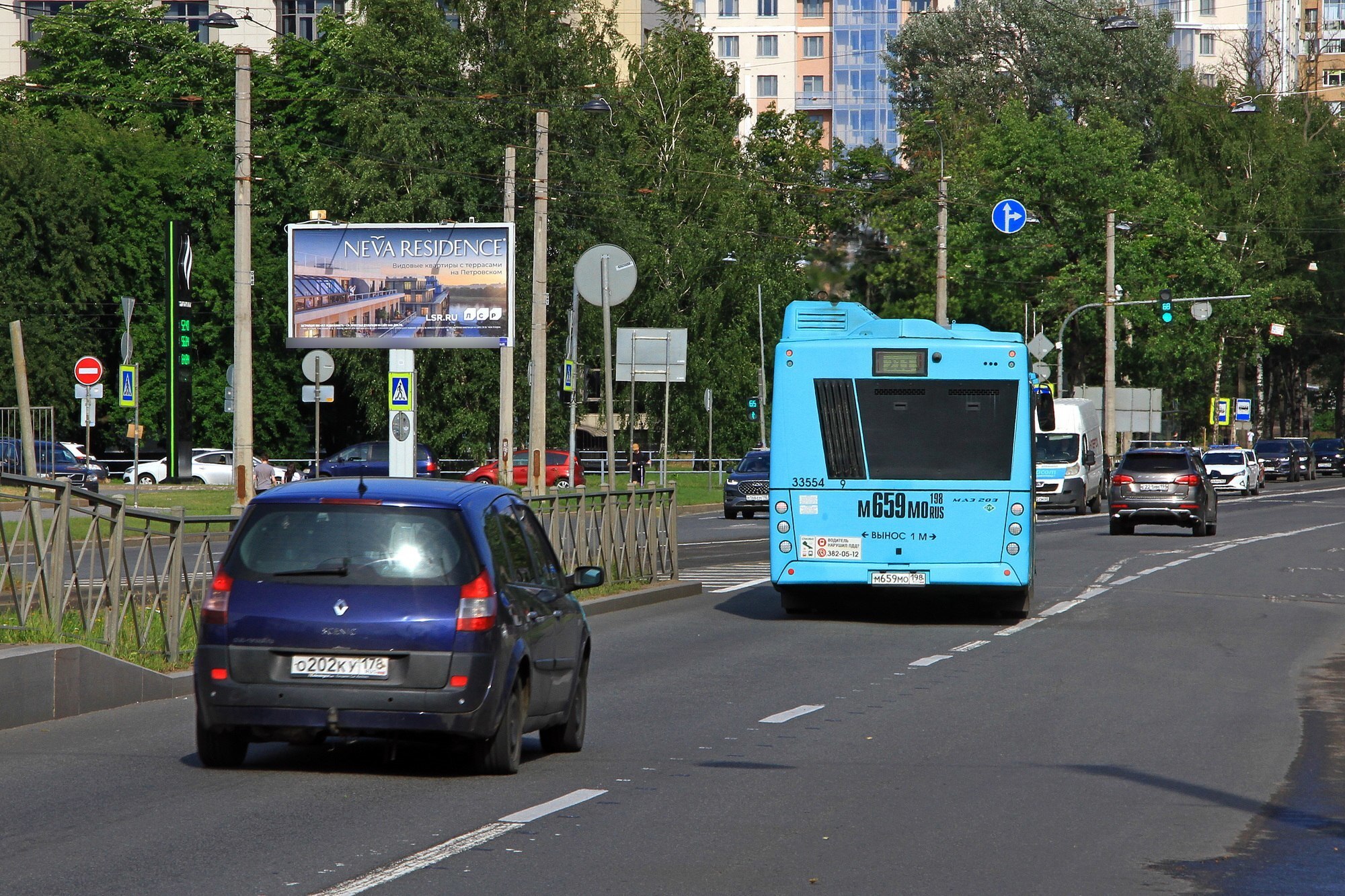 Фотография рекламного носителя, тип: Билборд 3x6, адрес: Савушкина ул. Х Горохов пер., Санкт-Петербург, Россия. Сторона Б №673165