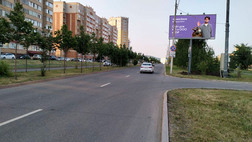 Фотография рекламного носителя, тип: Билборд 3x6, адрес: Ю. Аминова ул. Х Шевченко ул., Альметьевск, Республика Татарстан, Россия. Сторона А №952739