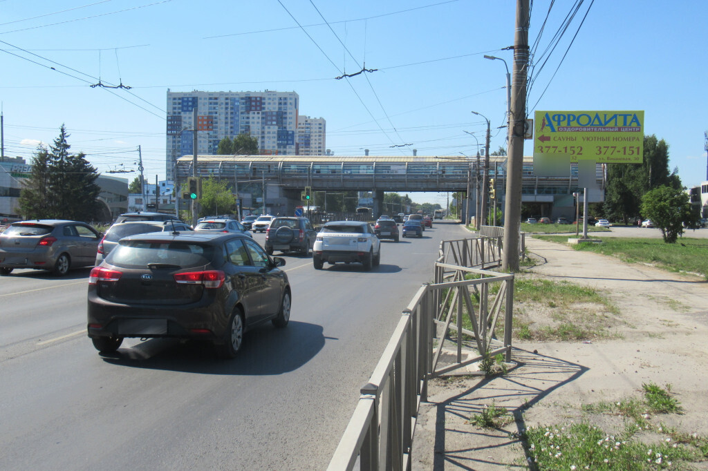 Фотография рекламного носителя, тип: Билборд 3x6, адрес: Московское ш., д.10Б, Рязань, Рязанская область, Россия. Сторона А1-А3 №793765