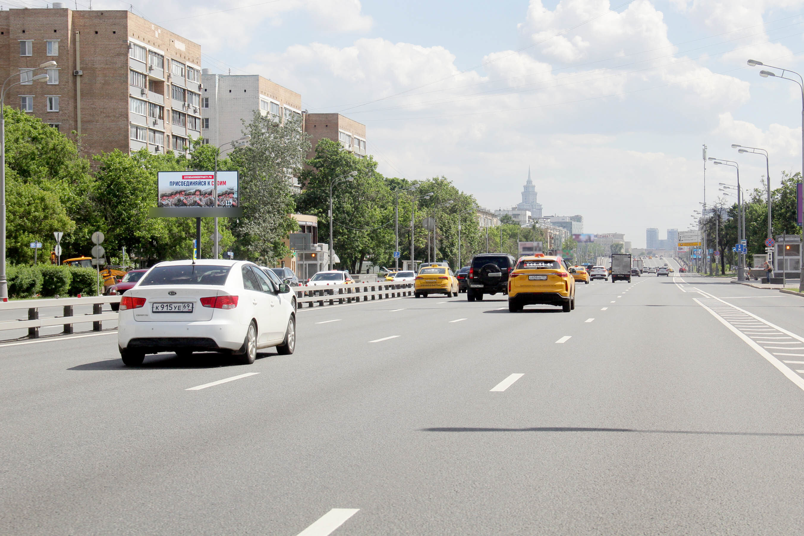 Фотография рекламного носителя, тип: Билборд 3x6, адрес: Ленинградское ш., д.44-46 Х Выборгская ул., Москва, Россия. Сторона Б1 №870258