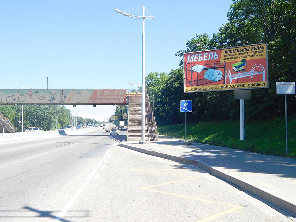 Фотография рекламного носителя, тип: Билборд 3x6, адрес: 100 лет Владивостоку пр-т, д.159а, Владивосток, Приморский край, Россия. Сторона А №88781