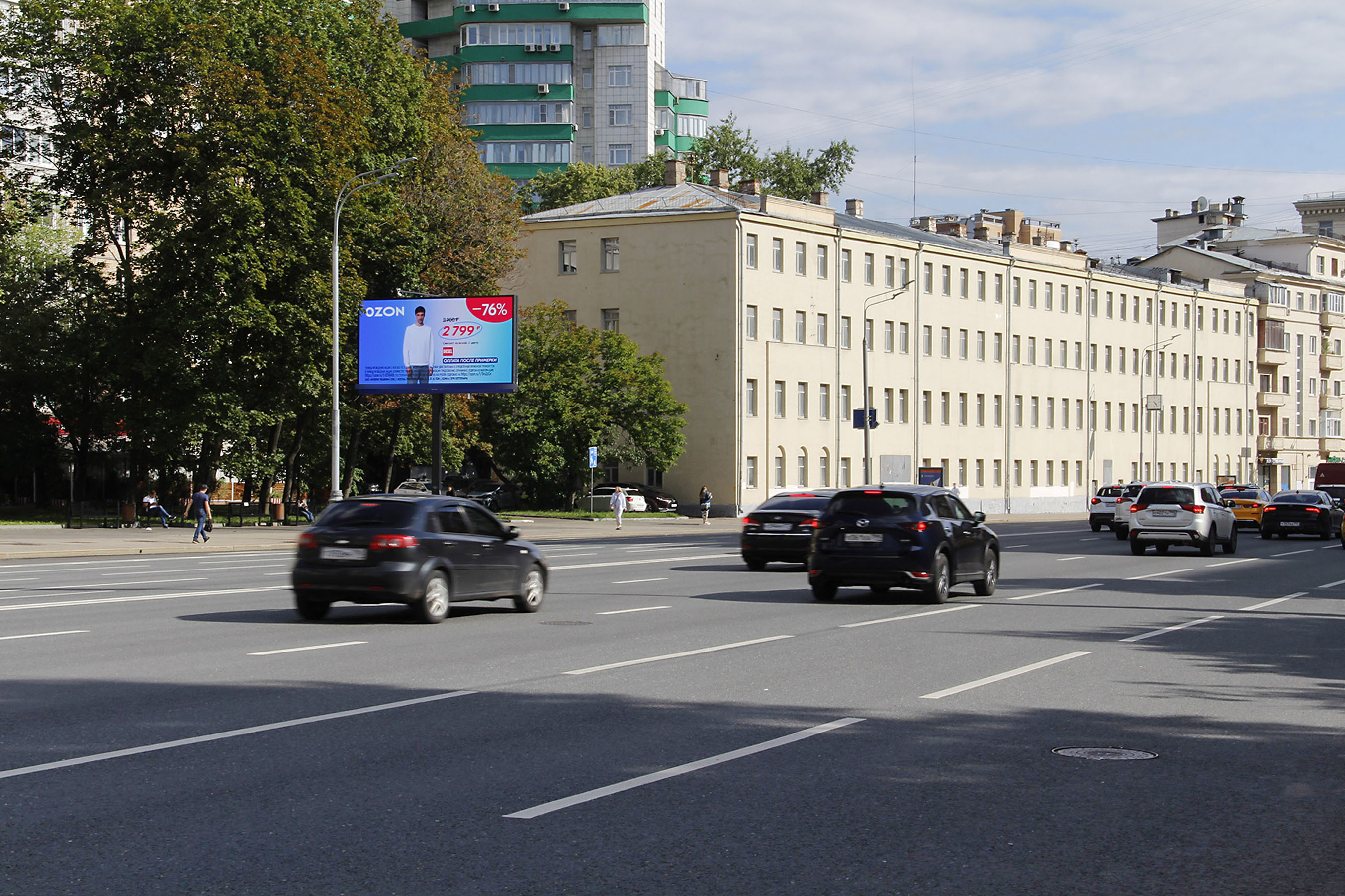 Фотография рекламного носителя, тип: Билборд 3x6, адрес: Мира пр-т., д.56-62, Москва, Россия. Сторона Б1 №117535