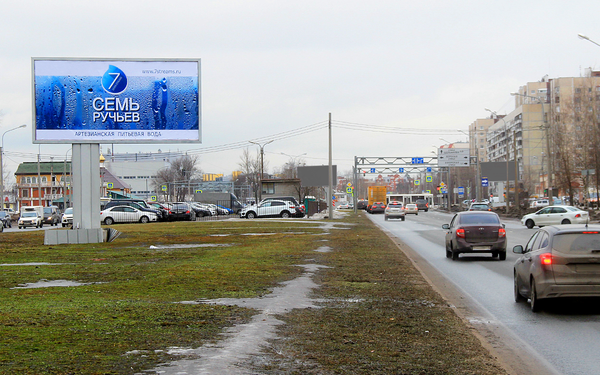 Фотография рекламного носителя, тип: Билборд 3x6, адрес: Репищева ул., д.9, Санкт-Петербург, Россия. Сторона A №171754