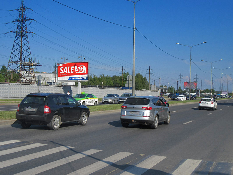Фотография рекламного носителя, тип: Билборд 3x6, адрес: Северный пр-т., д.61, корп.2 Х Вавиловых ул., Санкт-Петербург, Россия. Сторона В №164759
