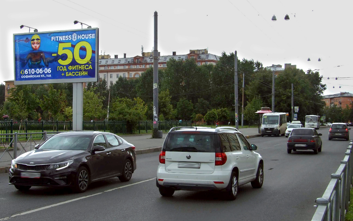 Фотография рекламного носителя, тип: Билборд 3x6, адрес: Полярников ул. Х Бабушкина ул., Санкт-Петербург, Россия. Сторона B №170643