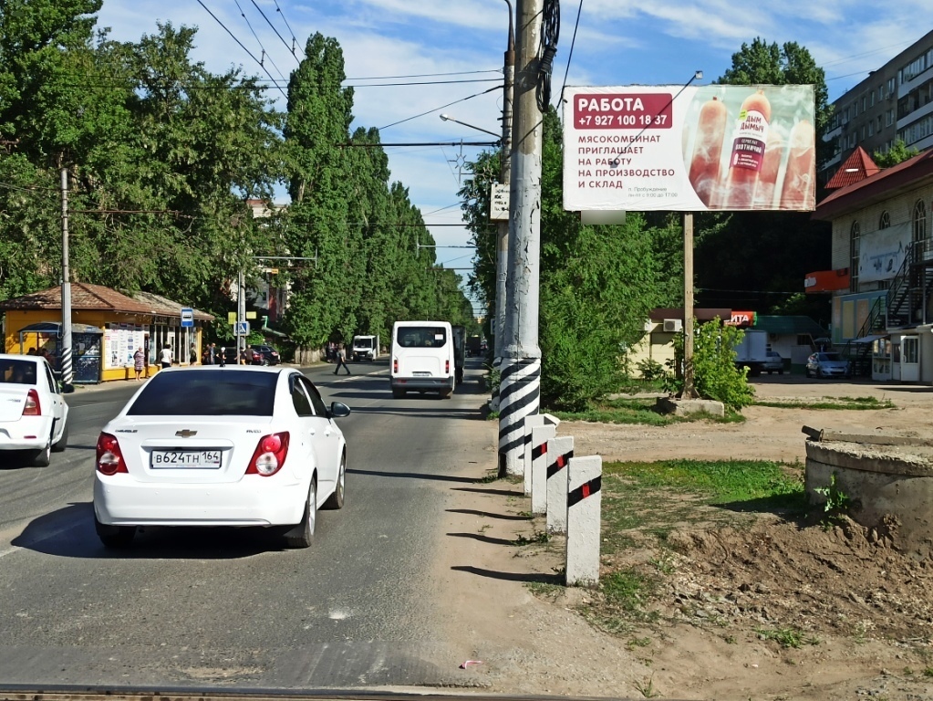 Фотография рекламного носителя, тип: Билборд 3x6, адрес: Строителей пр-т. Х Полтавская ул., Энгельс, Саратовская область, Россия. Сторона А №1373816